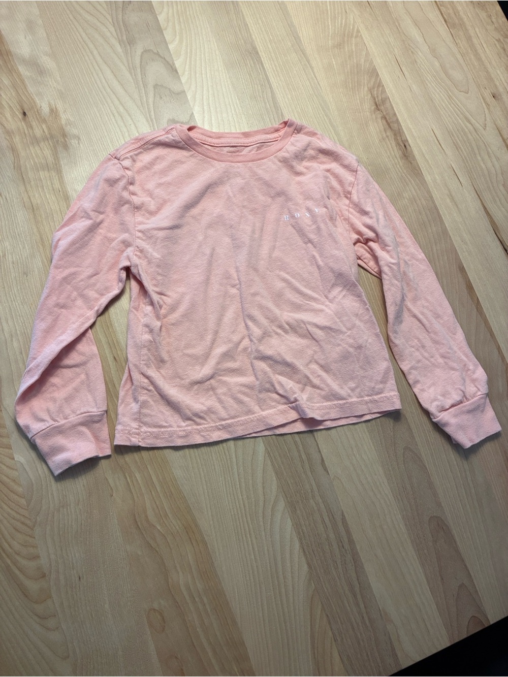 Roxy Girl Pale Pink Crewneck Tee